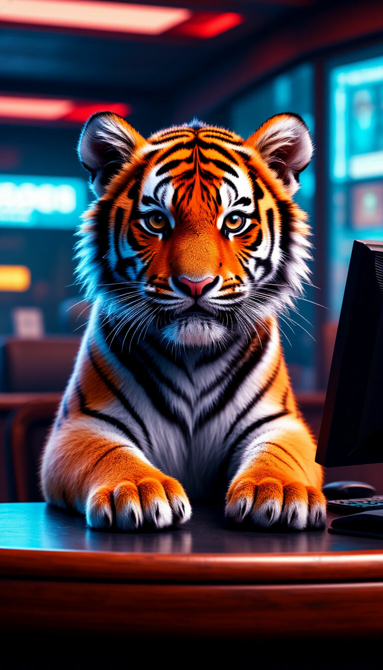 Электронный тигренок